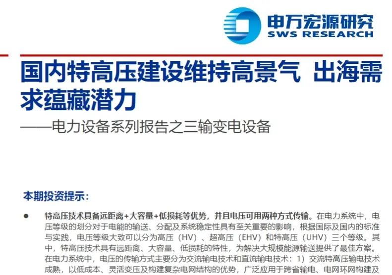 电力设备出海报告01