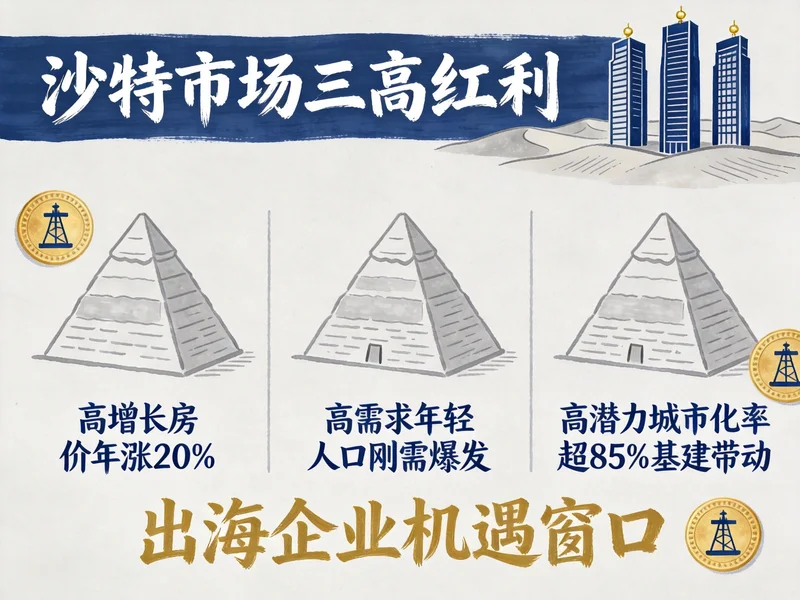 沙特开门！全球资本涌入前的最后窗口期，出海企业...