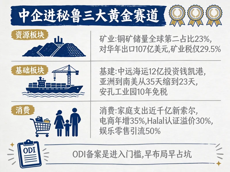 中企进秘鲁三大黄金赛道