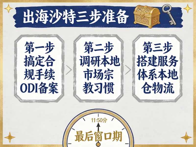 出海沙特三步准备