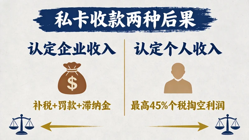 私卡收款两种后果