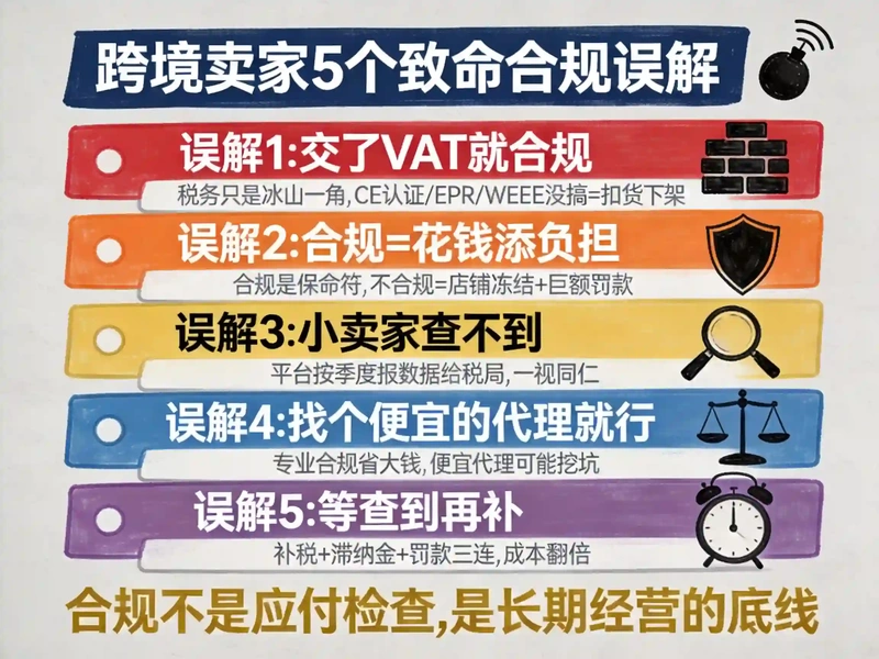 合规不是应付检查：跨境卖家必须避开的5个致命误解