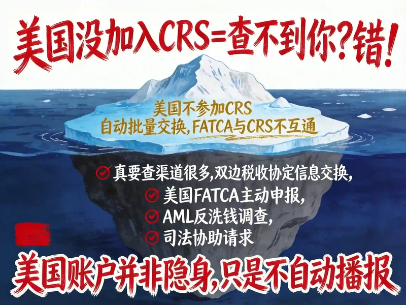 美国没加入CRS=查不到你?错!