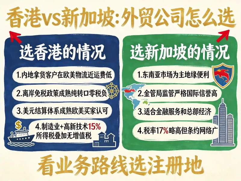 香港vs新加坡:外贸公司怎么选
