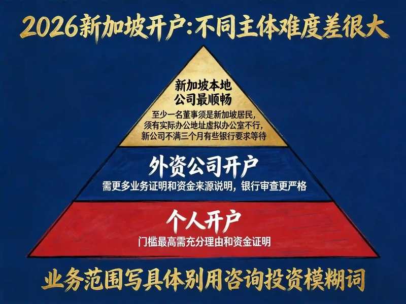 2026新加坡开户:不同主体难度差很大