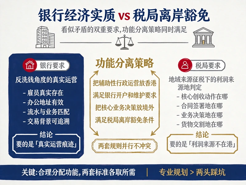 香港公司合规干货：同时搞定银行“经济实质”和税局“...