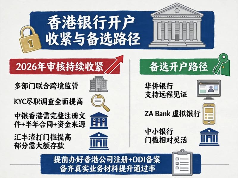 香港银行开户审核趋严政策与多银行对比指南