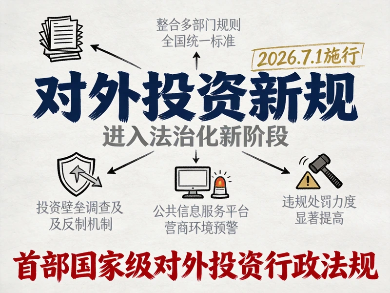 国务院对外投资规定正式施行！企业出海进入法治化...