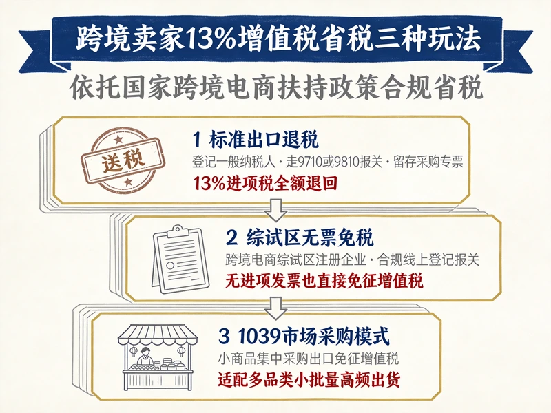 中小跨境卖家2026税务筹划指南：那13%增值税，合规...