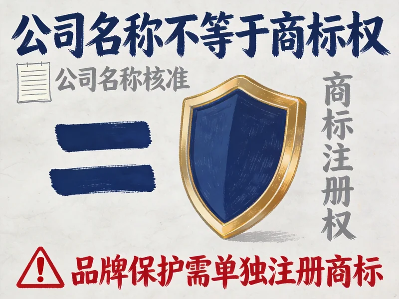 公司名称不等于商标权