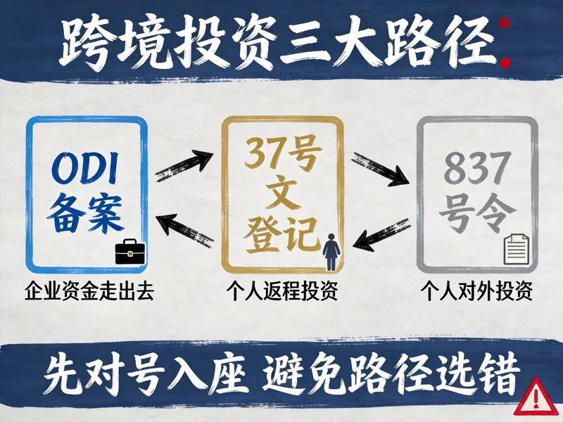 跨境投资三大路径对比