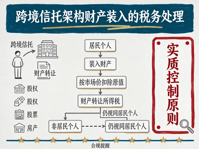跨境信托财产装入税务