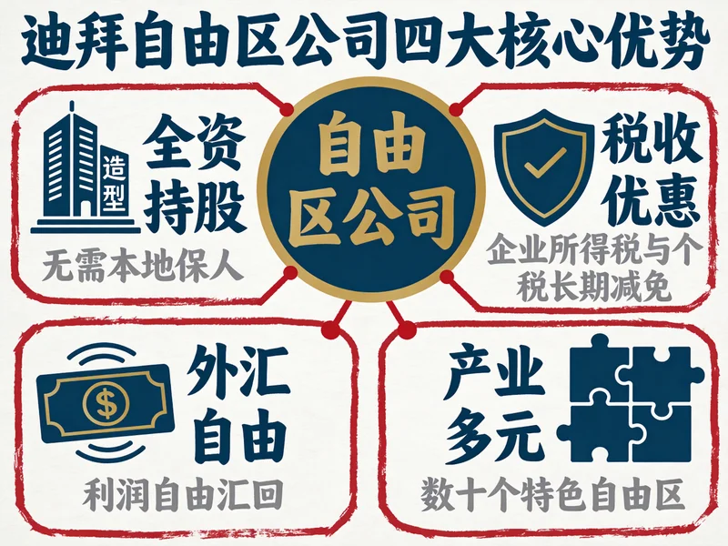 迪拜自由区公司核心优势