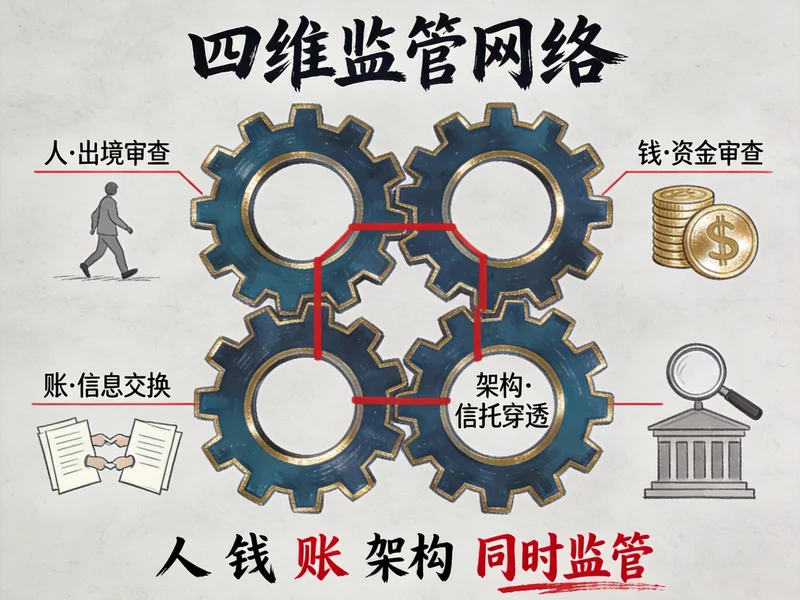 人钱账架构四维监管网络