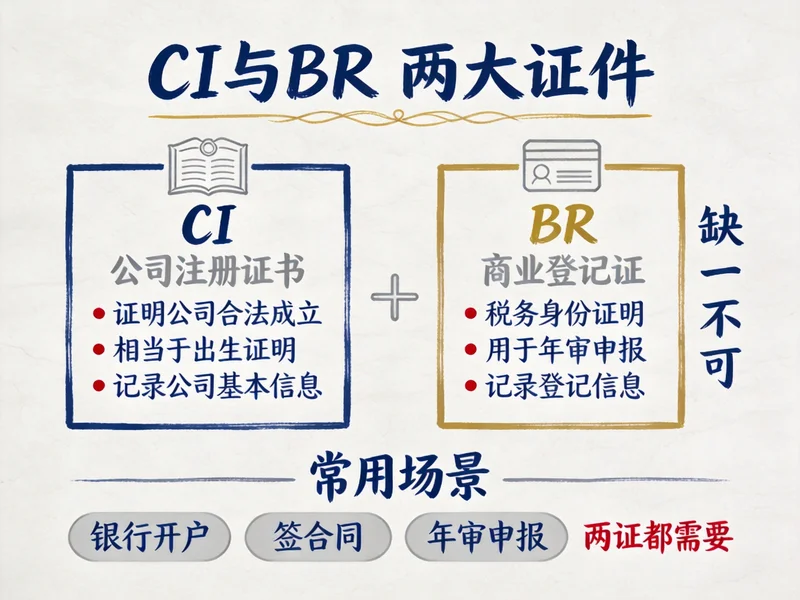 CI与BR证件区别