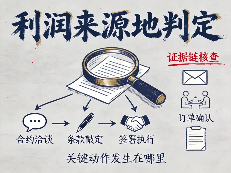 作业验证法判定利润来源地