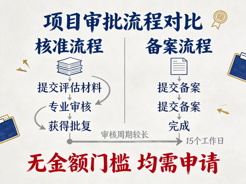 项目审批核准与备案流程