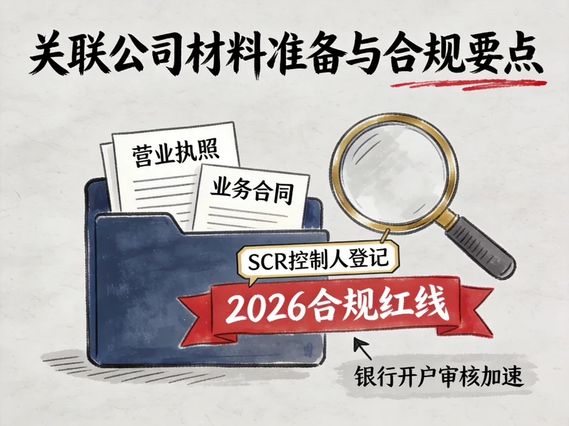 关联公司材料准备与SCR合规登记