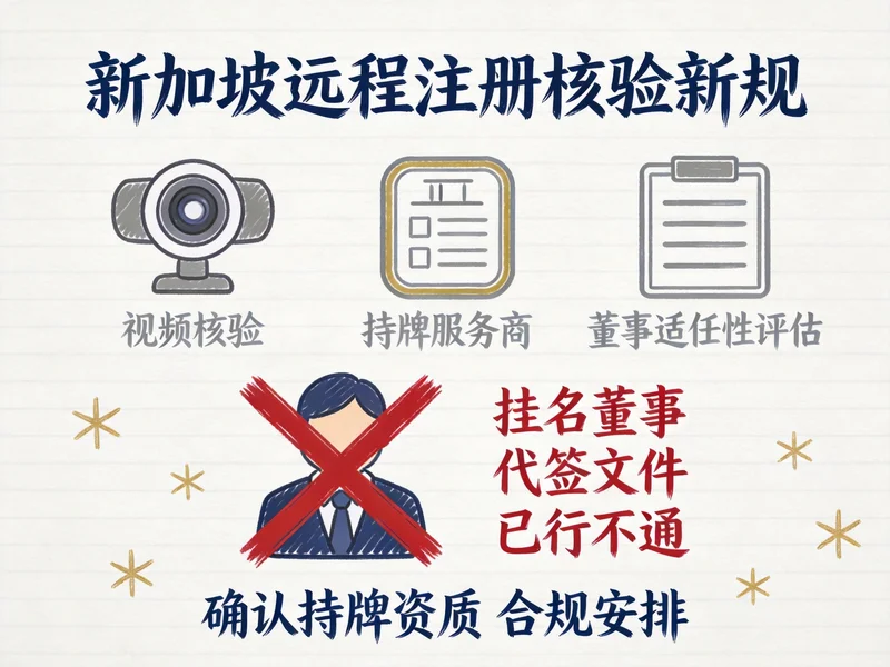 新加坡远程注册核验要求