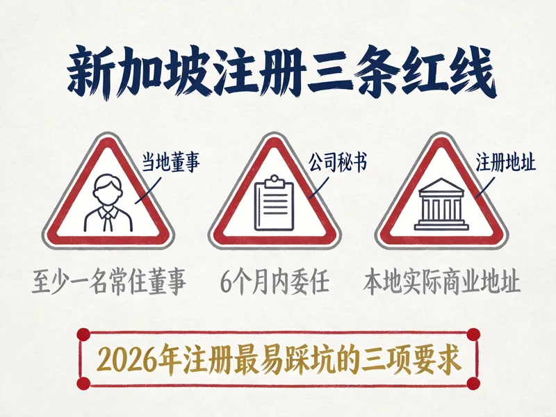 新加坡注册三条红线